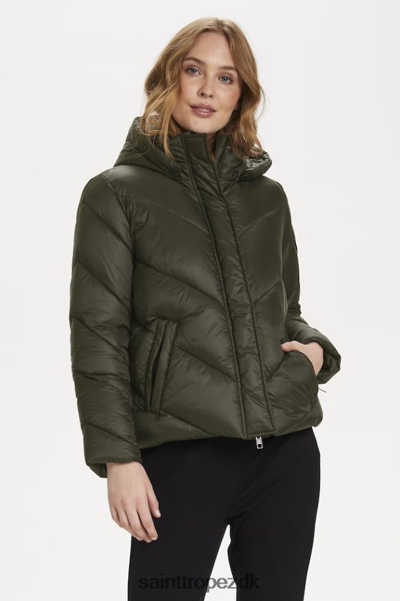 Kvinder Saint Tropez catjasz kort jakke beklædning oliven nat 82LNVV826 Kvinder Saint Tropez catjasz kort jakke beklædning oliven nat 82LNVV826